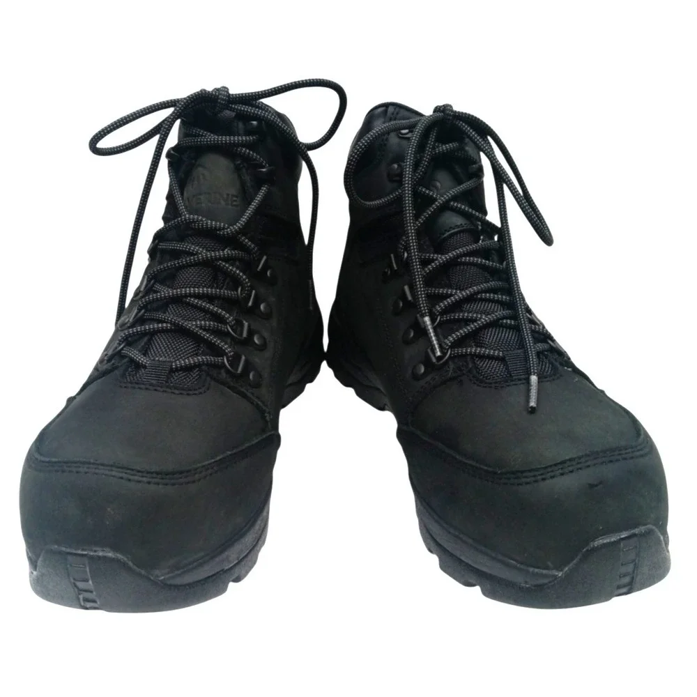 Wolverine‎ Grayson Mid Steel Toe Black Waterproof Work Boots W211042 Men Size 9